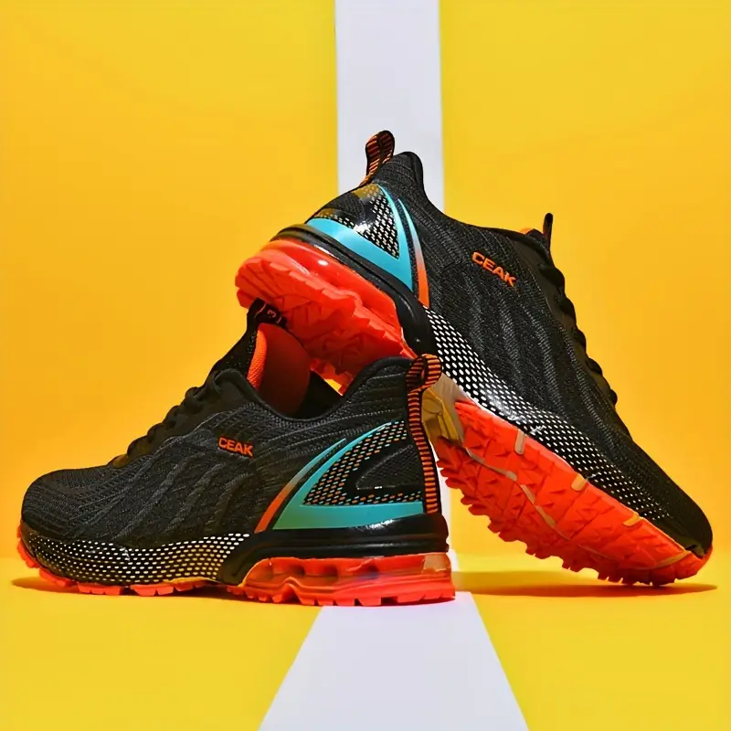 Men'S Fashion Sneakers, Solid Color, All-Season, Low Top, Casual Street Style, Fabric Upper & Lining,