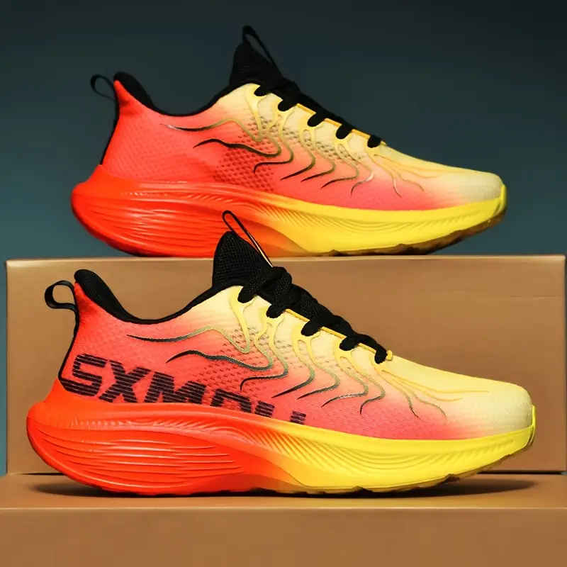 Men'S Fashion Sneakers, Solid Color, All-Season, Low Top, Casual Street Style, Fabric Upper & Lining,