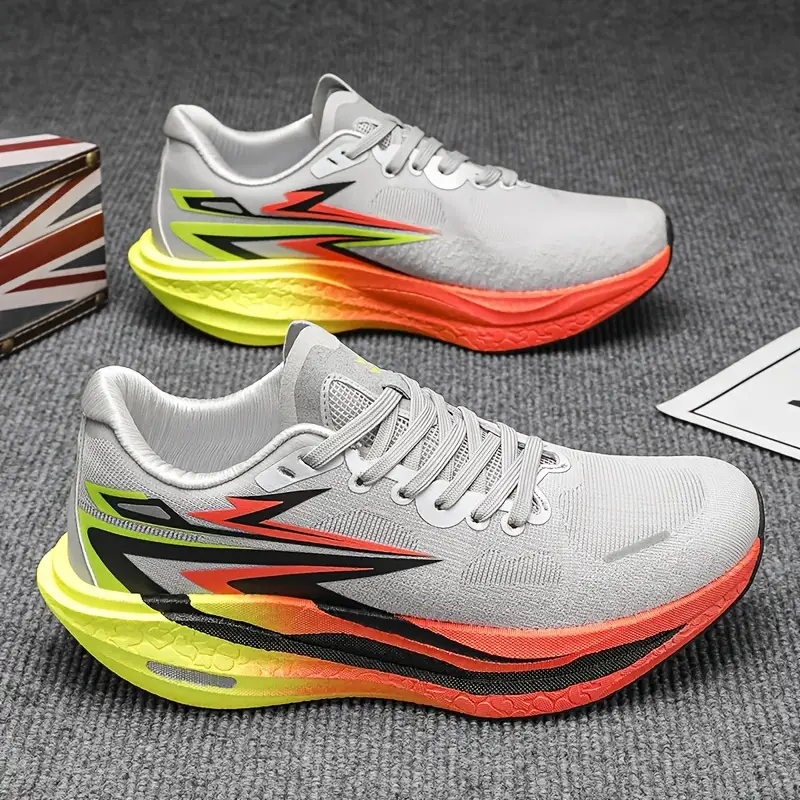 Men'S Fashion Sneakers, Solid Color, All-Season, Low Top, Casual Street Style, Fabric Upper & Lining,