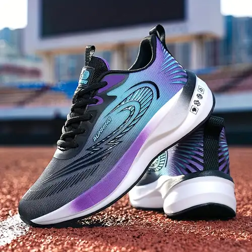 Men'S Fashion Sneakers, Solid Color, All-Season, Low Top, Casual Street Style, Fabric Upper & Lining,