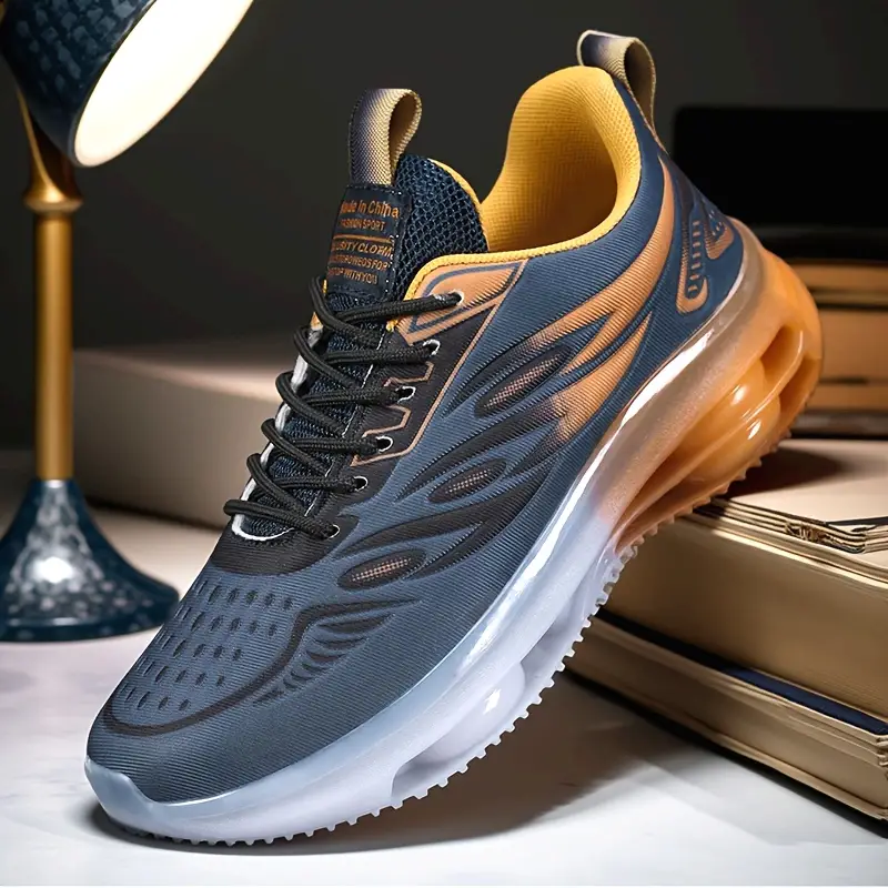 Men'S Fashion Sneakers, Solid Color, All-Season, Low Top, Casual Street Style, Fabric Upper & Lining,