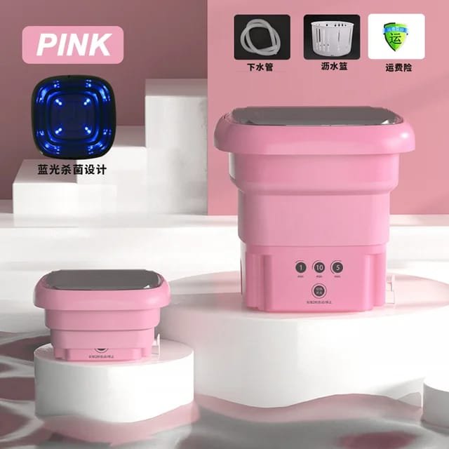 mini foldable portable dorm room washing machine car electric washing machine