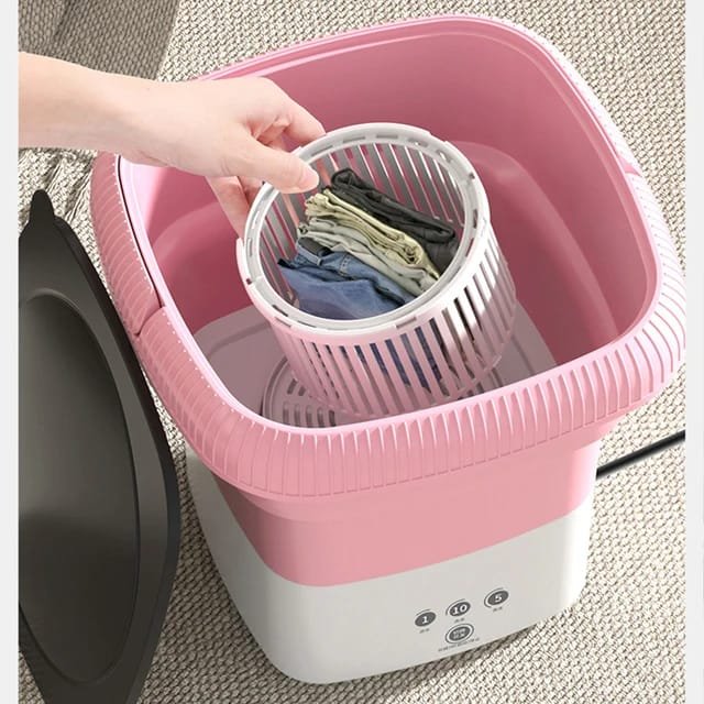 mini foldable portable dorm room washing machine car electric washing machine