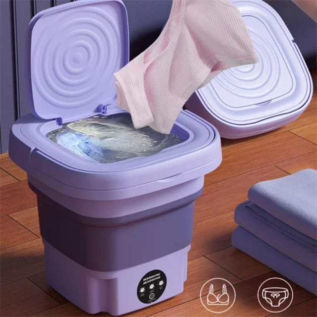 mini foldable portable dorm room washing machine car electric washing machine
