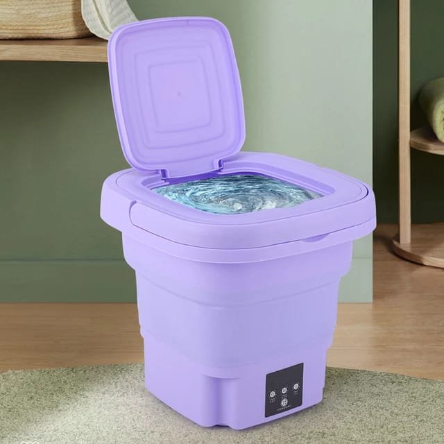 mini foldable portable dorm room washing machine car electric washing machine