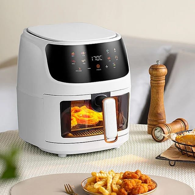 8L Smart Air Fryer 6 In 1 Black 1400w Healthy Oven Non-stick Multifunction Digital Touch Air Fryer