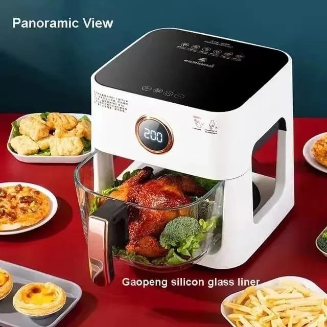 8L Smart Air Fryer 6 In 1 Black 1400w Healthy Oven Non-stick Multifunction Digital Touch Air Fryer