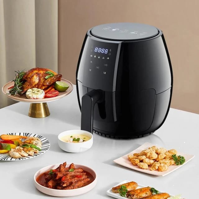 8L Smart Air Fryer 6 In 1 Black 1400w Healthy Oven Non-stick Multifunction Digital Touch Air Fryer