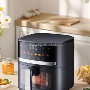 8L Smart Air Fryer 6 In 1 Black 1400w Healthy Oven Non-stick Multifunction Digital Touch Air Fryer
