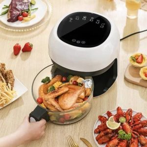 8L Smart Air Fryer 6 In 1 Black 1400w Healthy Oven Non-stick Multifunction Digital Touch Air Fryer