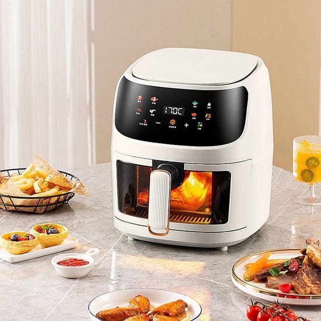 8L Smart Air Fryer 6 In 1 Black 1400w Healthy Oven Non-stick Multifunction Digital Touch Air Fryer