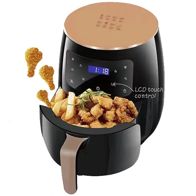 8L Smart Air Fryer 6 In 1 Black 1400w Healthy Oven Non-stick Multifunction Digital Touch Air Fryer