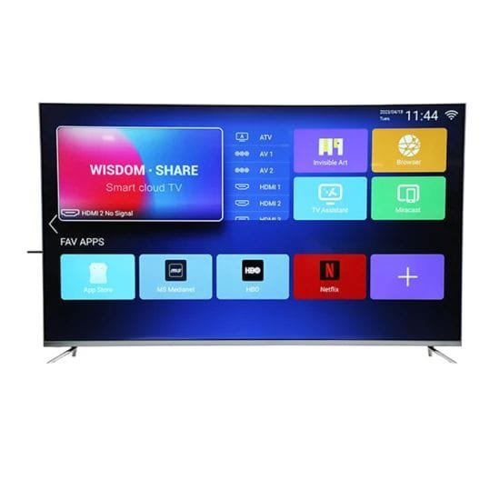 Android 43 inch flat screen smart bezel less tv