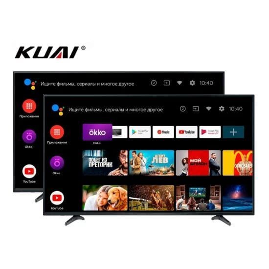 Android 43 inch flat screen smart bezel less tv