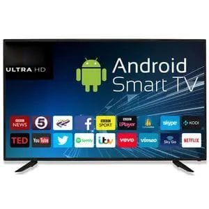 Android 43 inch flat screen smart bezel less tv