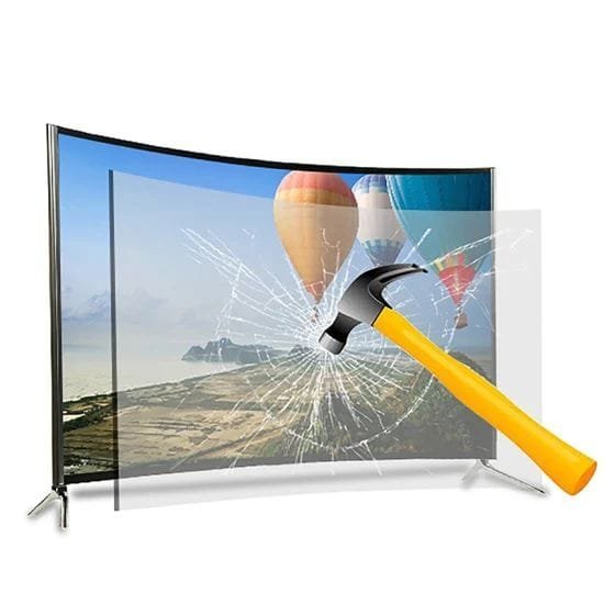 Android 43 inch flat screen smart bezel less tv
