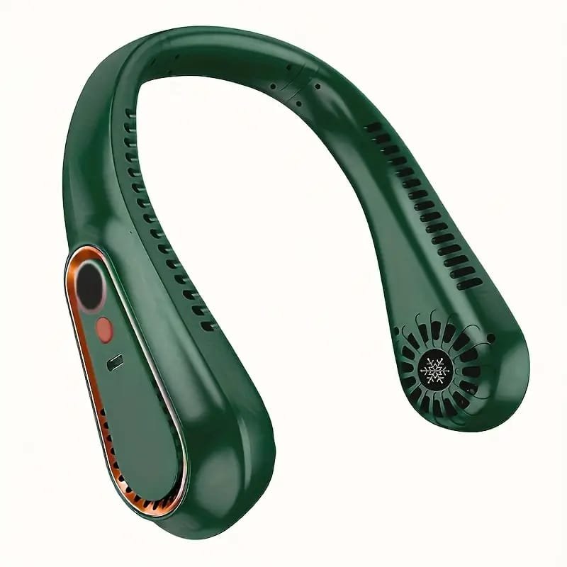 USB Rechargeable Mini Fan with LED Display & Flashlight, 3-Speed Adjustable