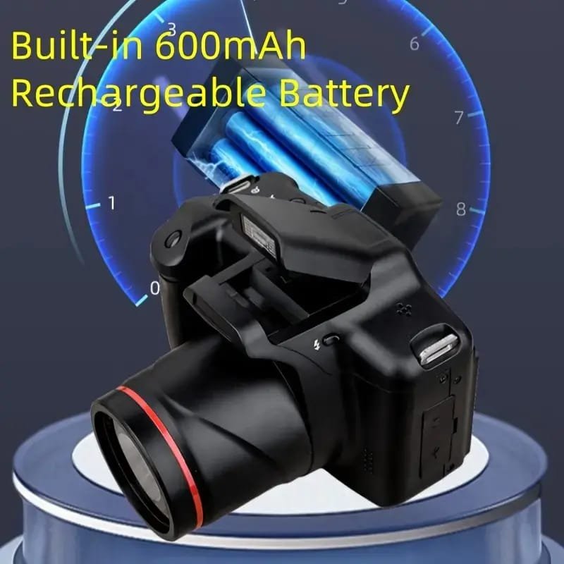 4K Digital Camera for Photography & Vlogging - 16X Zoom, 180° Flip Screen, 52mm Macro Lens, 2 Batteries & 32GB SD Card Included