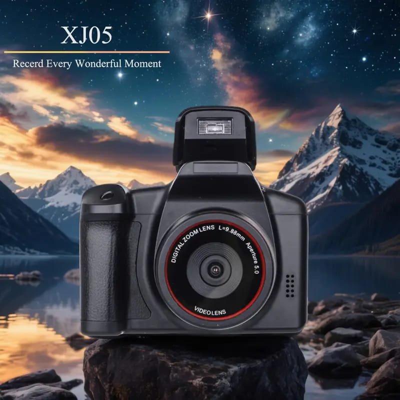 4K Digital Camera for Photography & Vlogging - 16X Zoom, 180° Flip Screen, 52mm Macro Lens, 2 Batteries & 32GB SD Card Included
