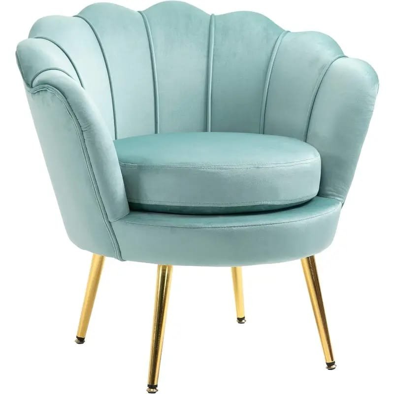 Tuchico Modern Accent Chair -  Veet Upholstery, No Assembly Required, for Living Room,