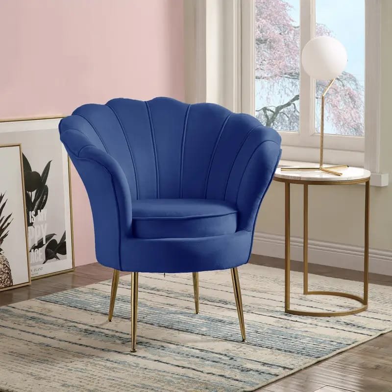 Tuchico Modern Accent Chair -  Veet Upholstery, No Assembly Required, for Living Room,