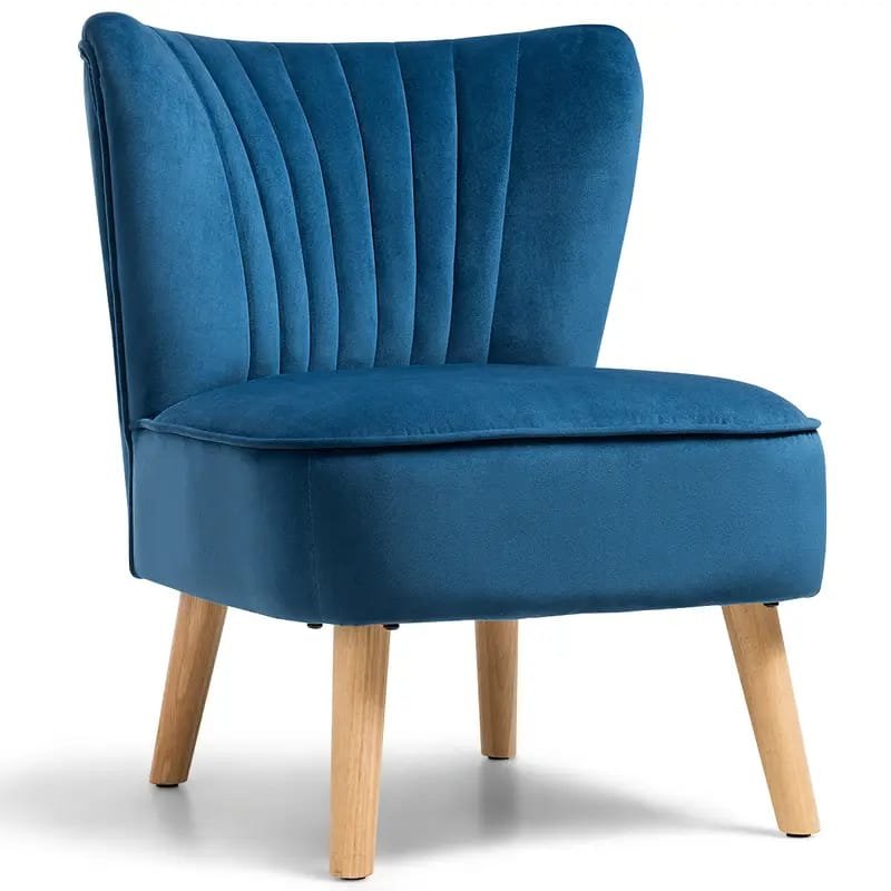 Tuchico Modern Accent Chair -  Veet Upholstery, No Assembly Required, for Living Room,