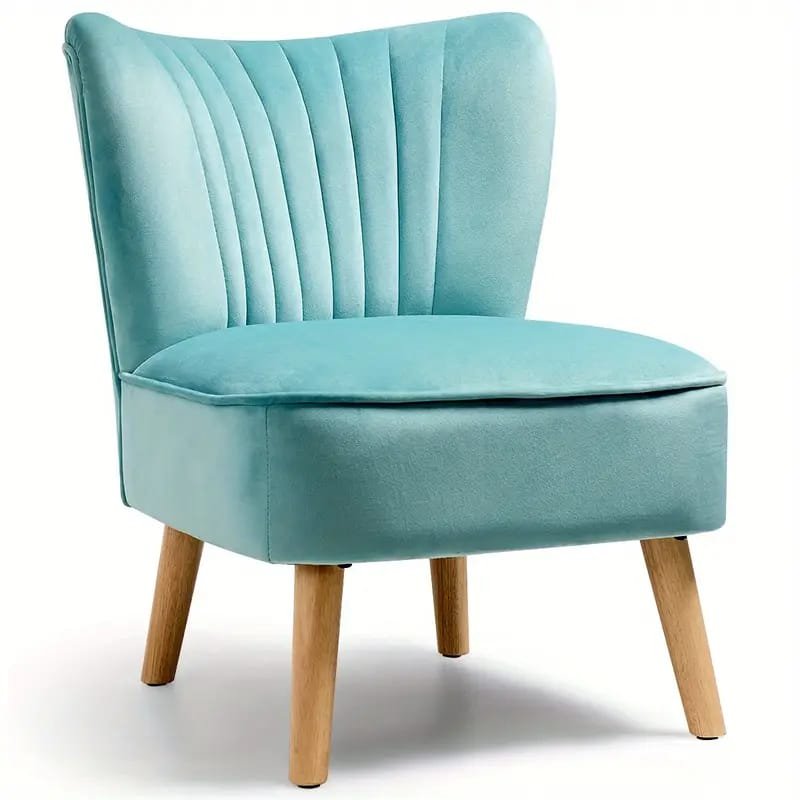 Tuchico Modern Accent Chair -  Veet Upholstery, No Assembly Required, for Living Room,