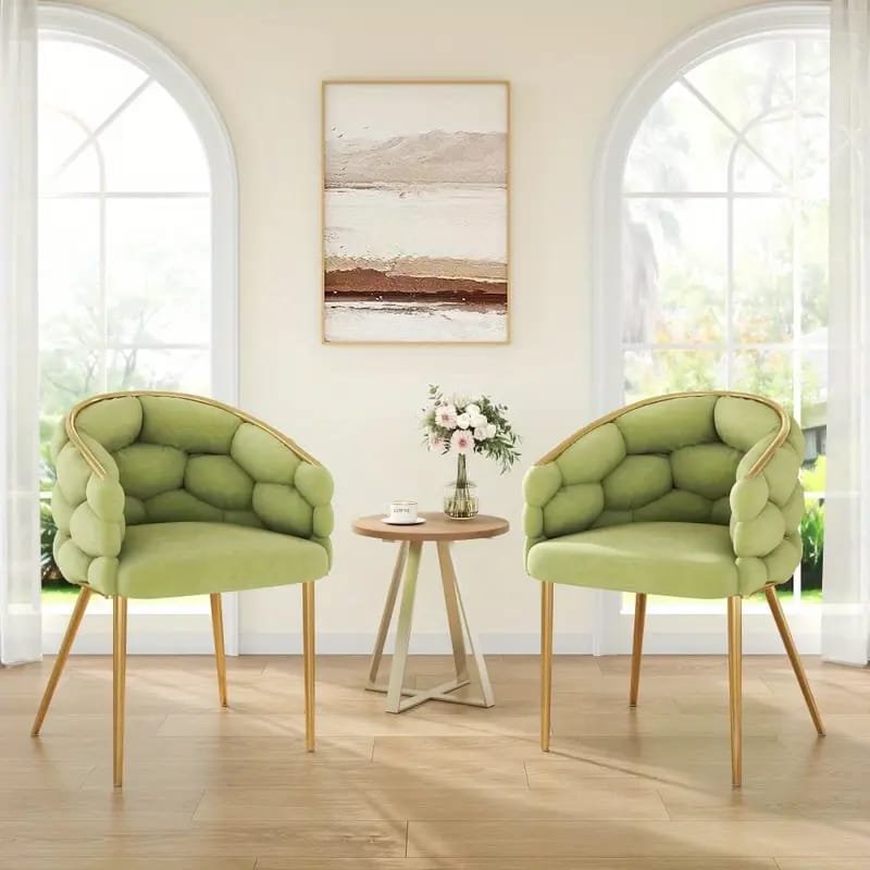 Tuchico Modern Accent Chair -  Veet Upholstery, No Assembly Required, for Living Room,