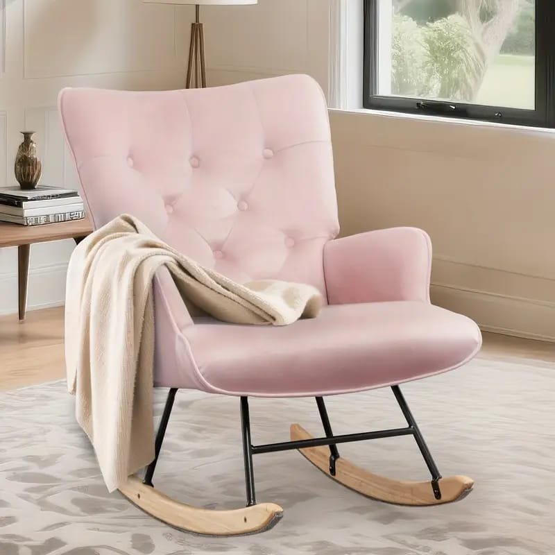 Tuchico Modern Accent Chair -  Veet Upholstery, No Assembly Required, for Living Room,