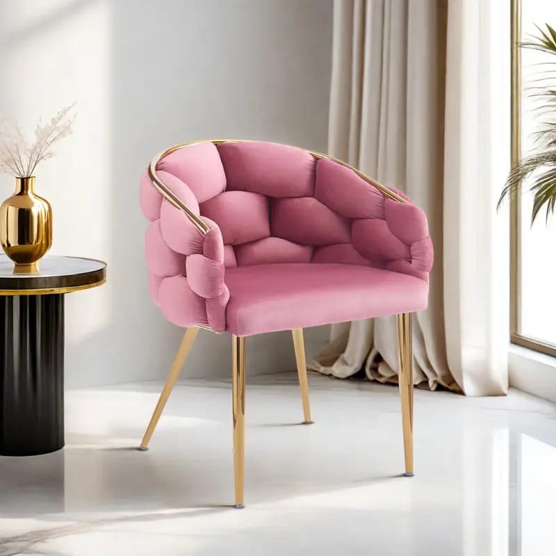 Tuchico Modern Accent Chair -  Veet Upholstery, No Assembly Required, for Living Room,
