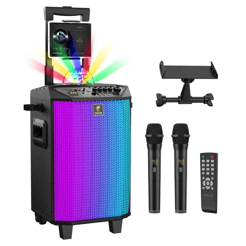 Sound Portable 8" Speaker with USB Power, Compact & Lightweight Design, Built- grille, for Home, Office, Parties, Presentations - Compatible with Smartphones, Tablets, Laptops, TVs, Portable Speaker