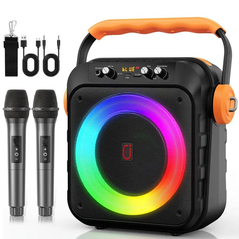 Sound Portable 8" Speaker with USB Power, Compact & Lightweight Design, Built- grille, for Home, Office, Parties, Presentations - Compatible with Smartphones, Tablets, Laptops, TVs, Portable Speaker