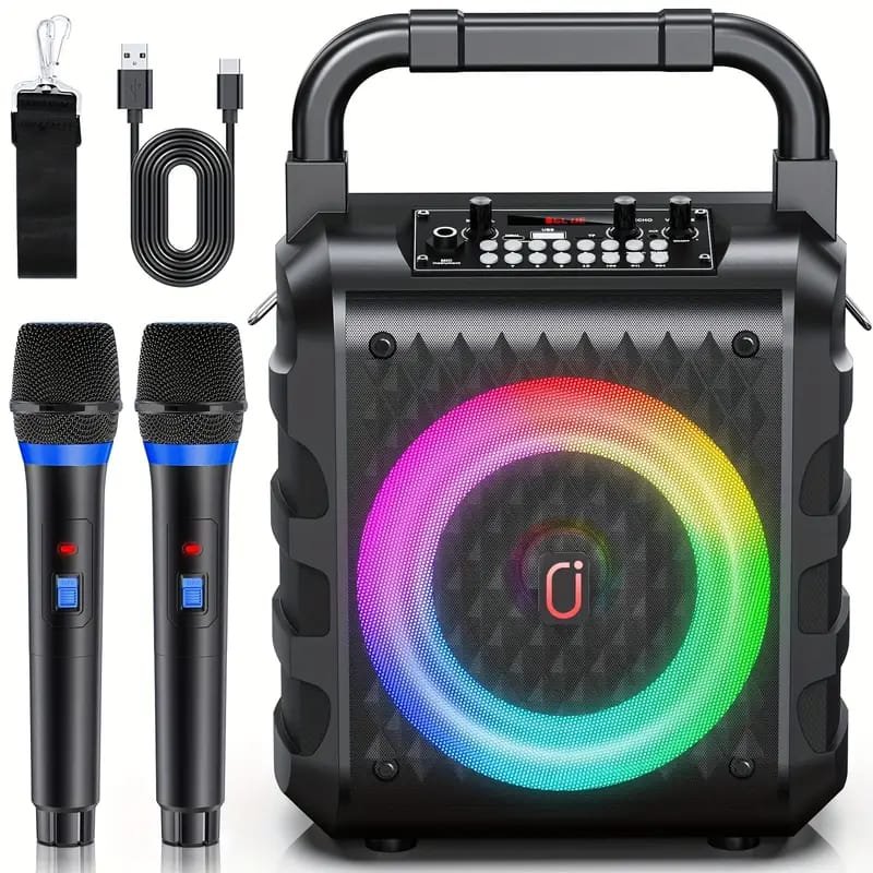 Sound Portable 8" Speaker with USB Power, Compact & Lightweight Design, Built- grille, for Home, Office, Parties, Presentations - Compatible with Smartphones, Tablets, Laptops, TVs, Portable Speaker