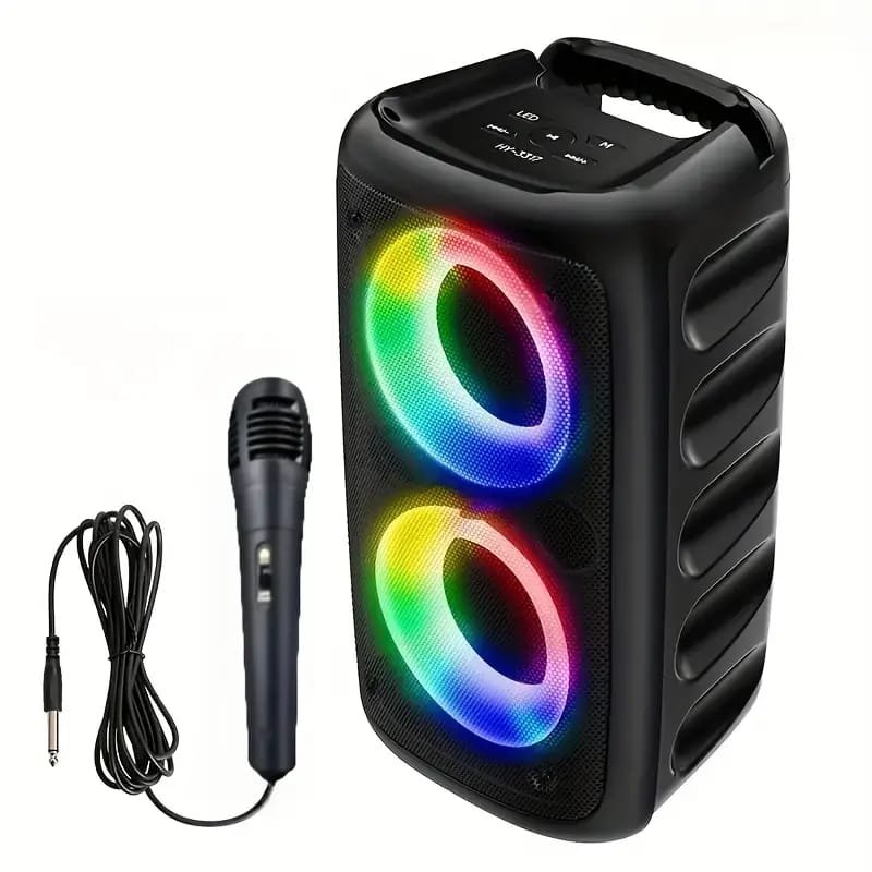 Sound Portable 8" Speaker with USB Power, Compact & Lightweight Design, Built- grille, for Home, Office, Parties, Presentations - Compatible with Smartphones, Tablets, Laptops, TVs, Portable Speaker