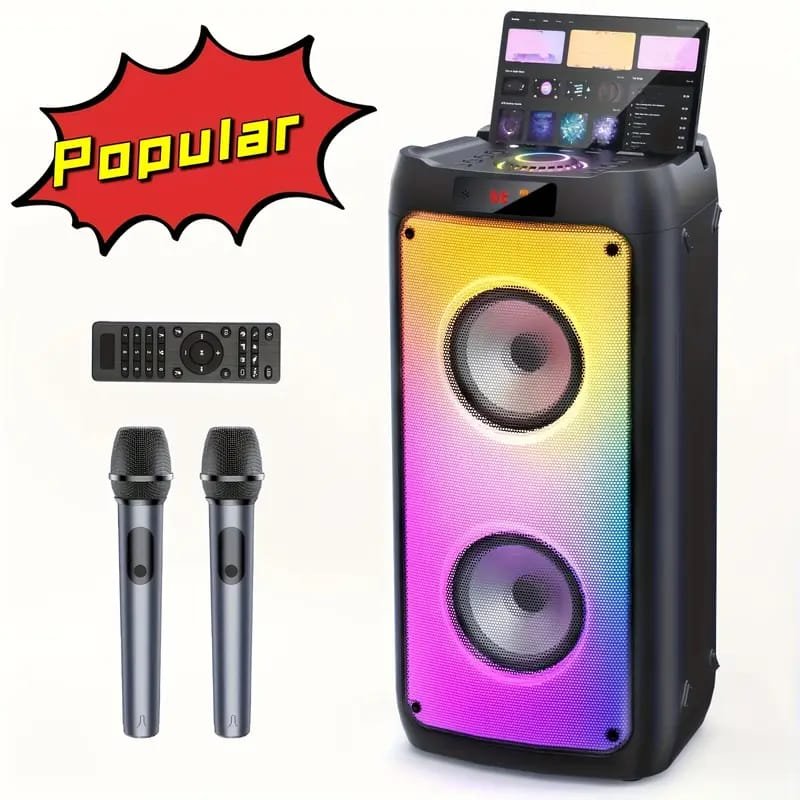 Sound Portable 8" Speaker with USB Power, Compact & Lightweight Design, Built- grille, for Home, Office, Parties, Presentations - Compatible with Smartphones, Tablets, Laptops, TVs, Portable Speaker