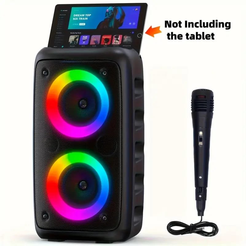 Sound Portable 8" Speaker with USB Power, Compact & Lightweight Design, Built- grille, for Home, Office, Parties, Presentations - Compatible with Smartphones, Tablets, Laptops, TVs, Portable Speaker