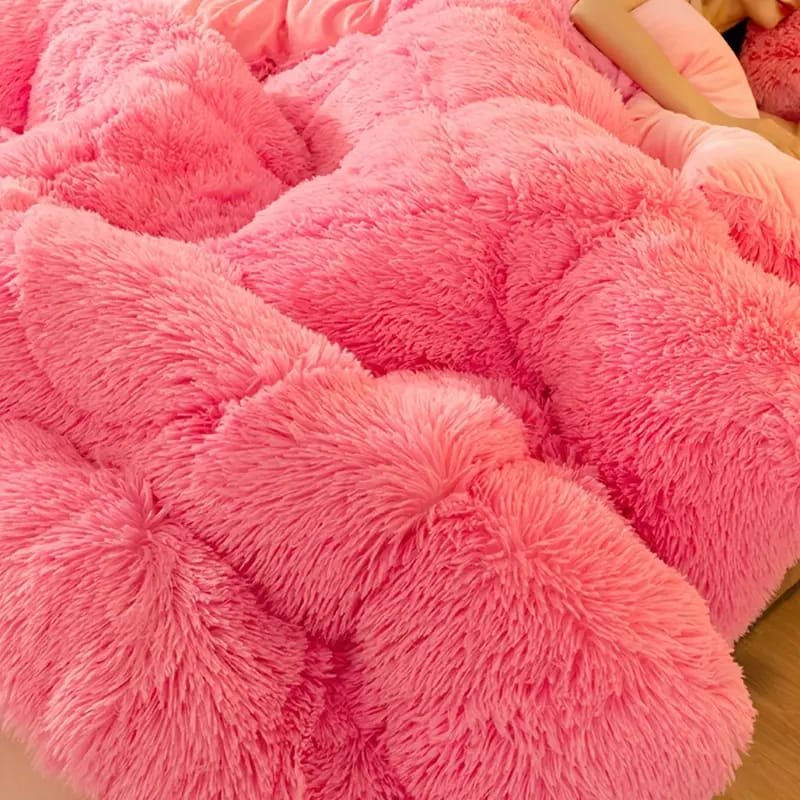 1pc Thickened Winter  Striped Printed Taffeta Duvet Cover - Contemporary Style