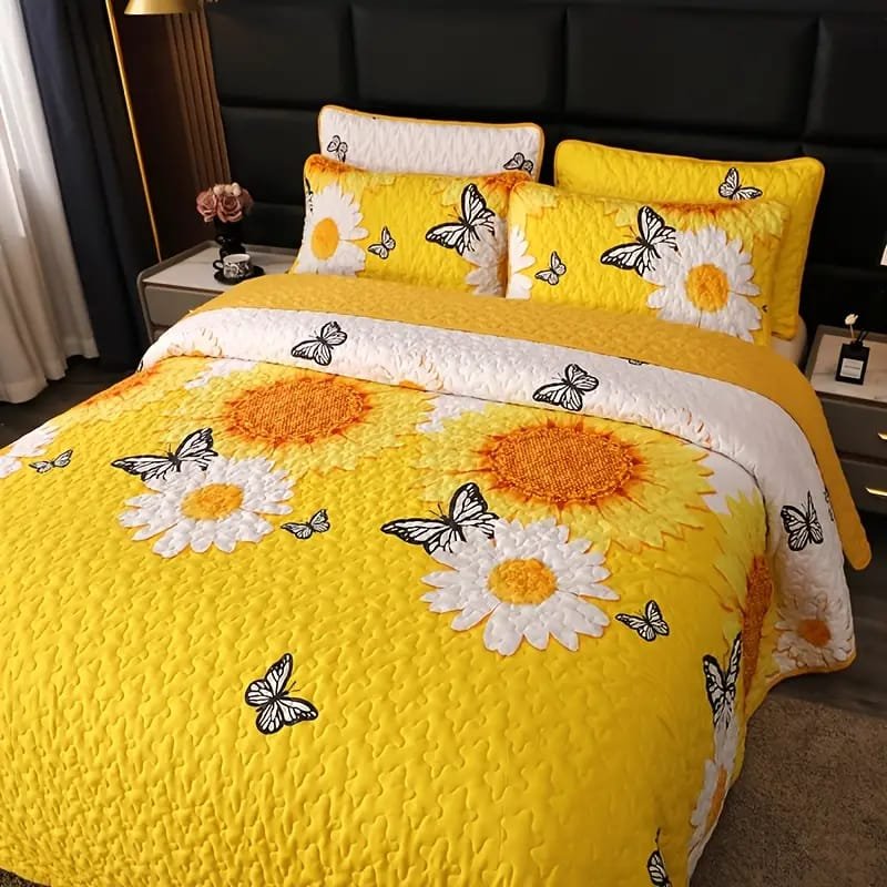 1pc Thickened Winter  Striped Printed Taffeta Duvet Cover - Contemporary Style