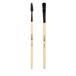 ALLURE Beige & Black Set Of 2 Classic Mascara Brush & Pan Cake Brush