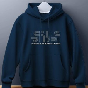 ATIGIANO APPAREL Fleece Hooded Men's Sweatshirt - Navy ( Pack of 1 )