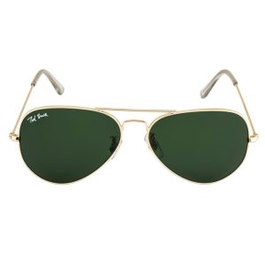 aviamst by ted smith in gold frame with aviator green lens sunglass