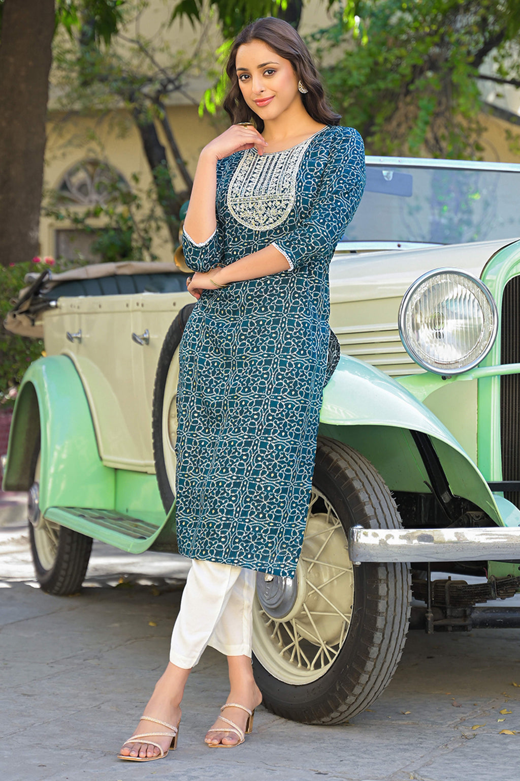 bottle-green-bandhani-printed-thread-work-rayon-straight-kurti.jpg