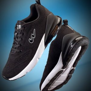 Campus NORTH PLUS Black Men's Sports Running Shoes
