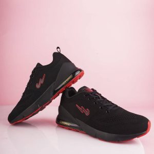 Campus NORTH PLUS Black Men's Sports Running Shoes