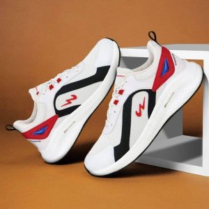 Campus OMAX White Men's Sports Running Shoes