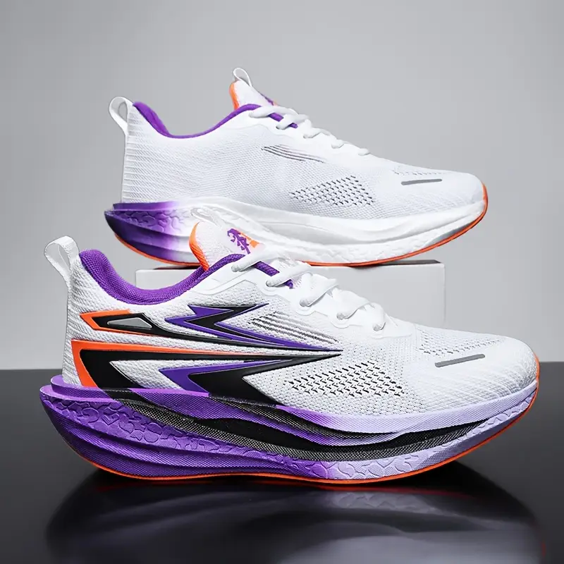 Men'S Fashion Sneakers, Solid Color, All-Season, Low Top, Casual Street Style, Fabric Upper & Lining,