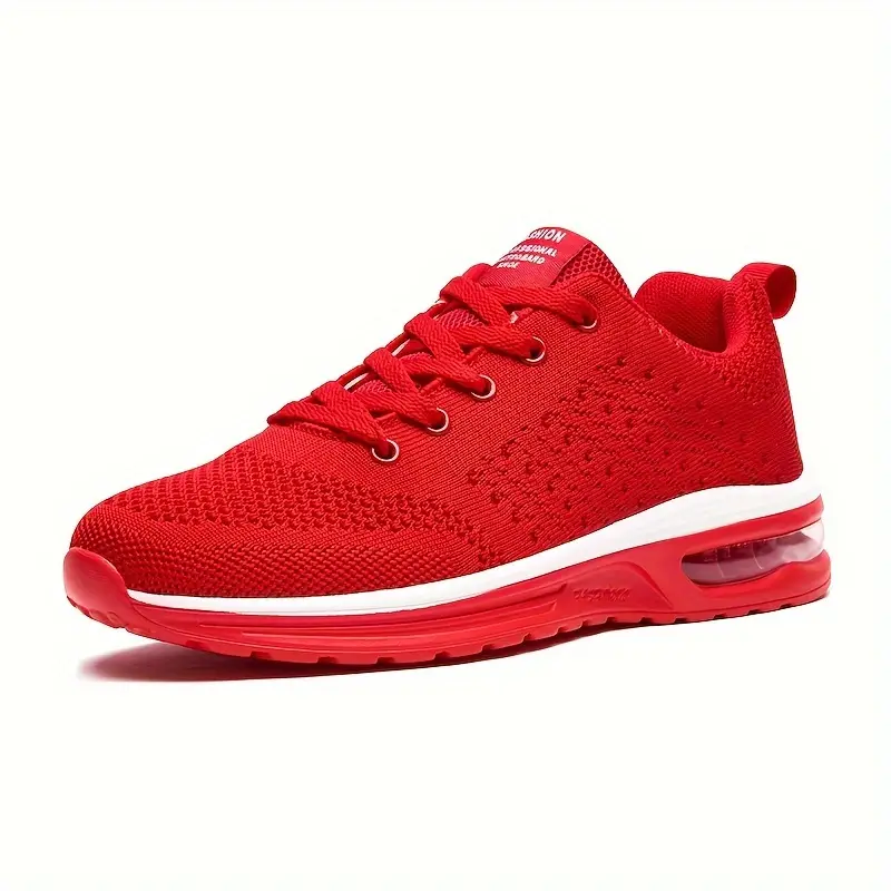Men'S Fashion Sneakers, Solid Color, All-Season, Low Top, Casual Street Style, Fabric Upper & Lining,