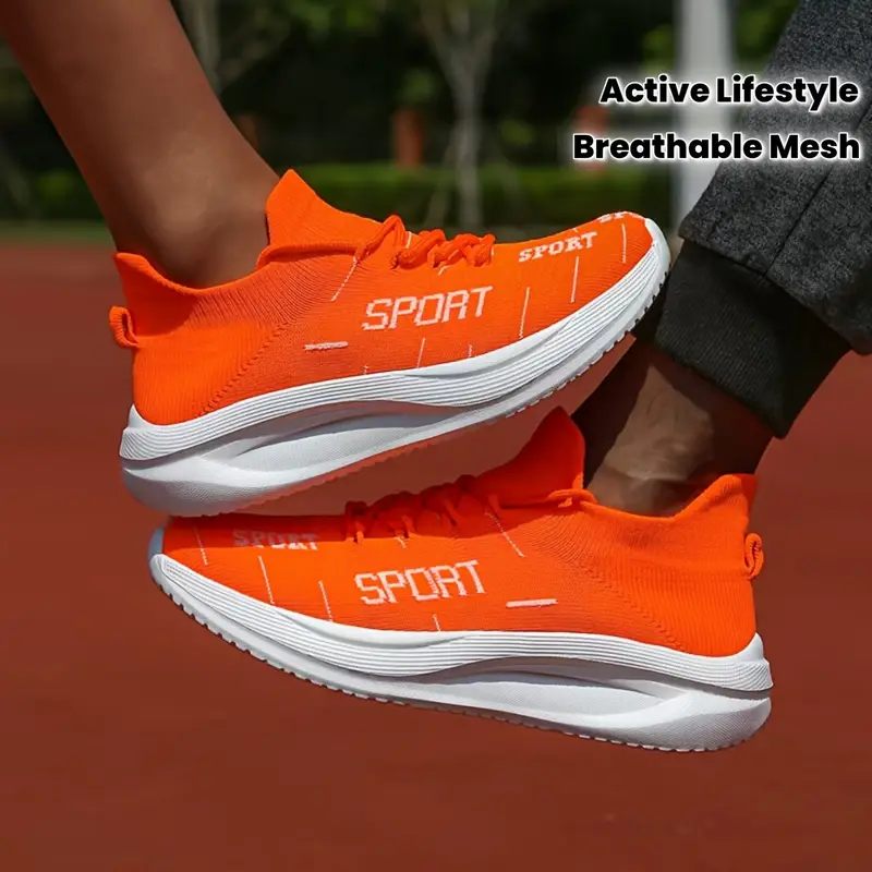 Men'S Fashion Sneakers, Solid Color, All-Season, Low Top, Casual Street Style, Fabric Upper & Lining,