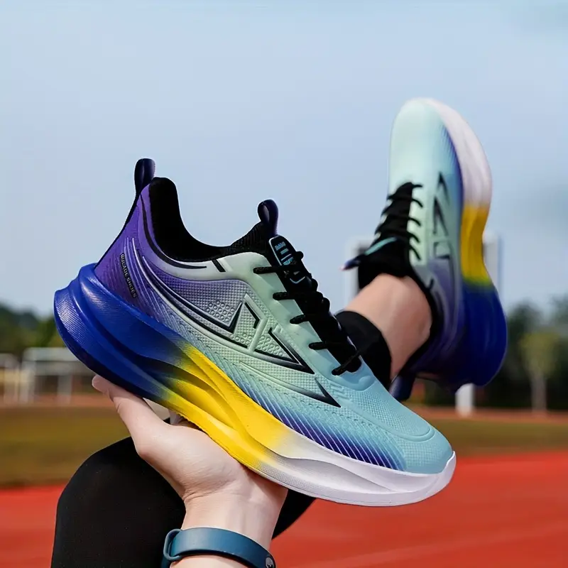 Men'S Fashion Sneakers, Solid Color, All-Season, Low Top, Casual Street Style, Fabric Upper & Lining,