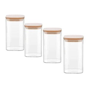 Femora Set Of 4 Microwave Safe Air Tight Jars